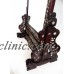Chinese inlaid hongmu mirror set into stand, Qing dynasty  FREE SHIP   153128266396